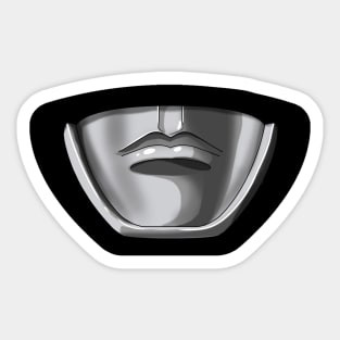 Mighty Morphin Power Mask BLACK Sticker